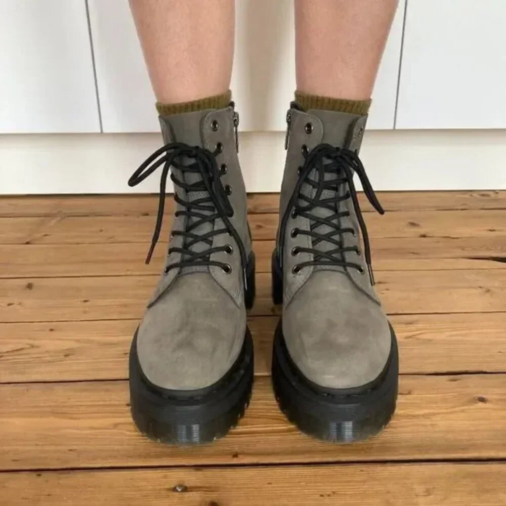 Dr. Martens Jadon Boot Milled Nubuck Platforms